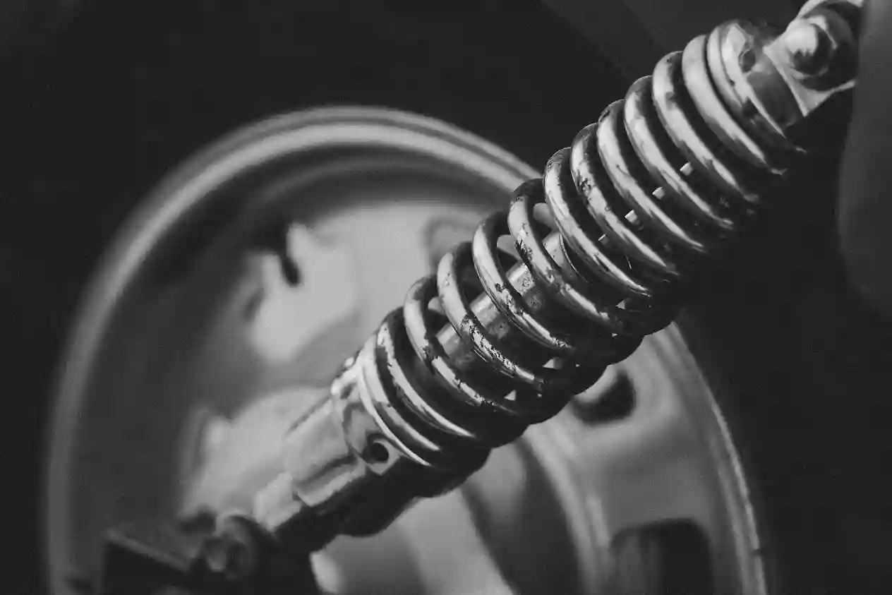 Car shock absorber and spring suspension component