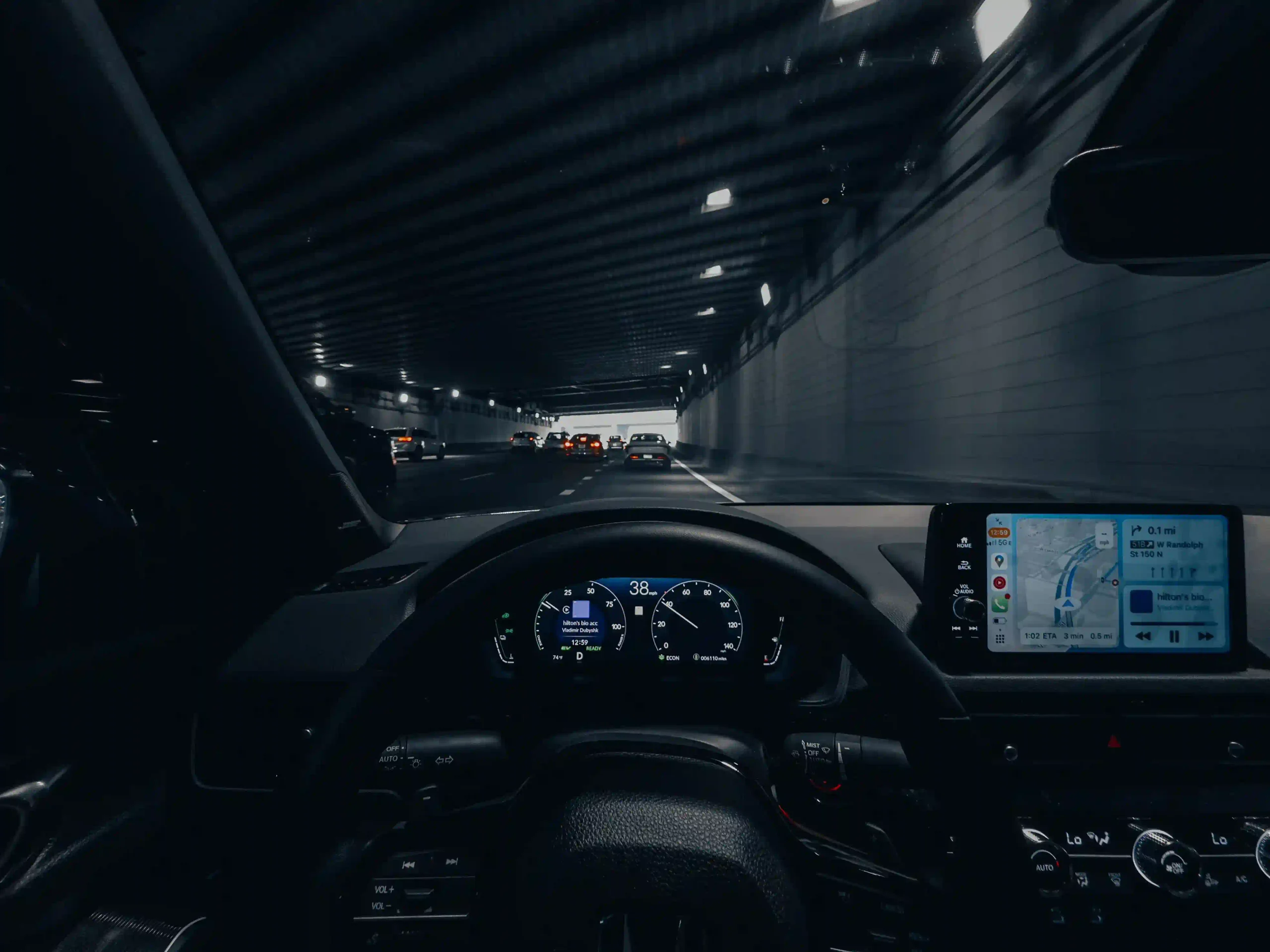 BMW dashboard showing a check engine warning light