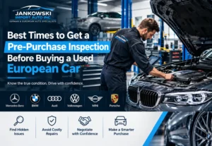 Pre-purchase inspection before buying a used European car