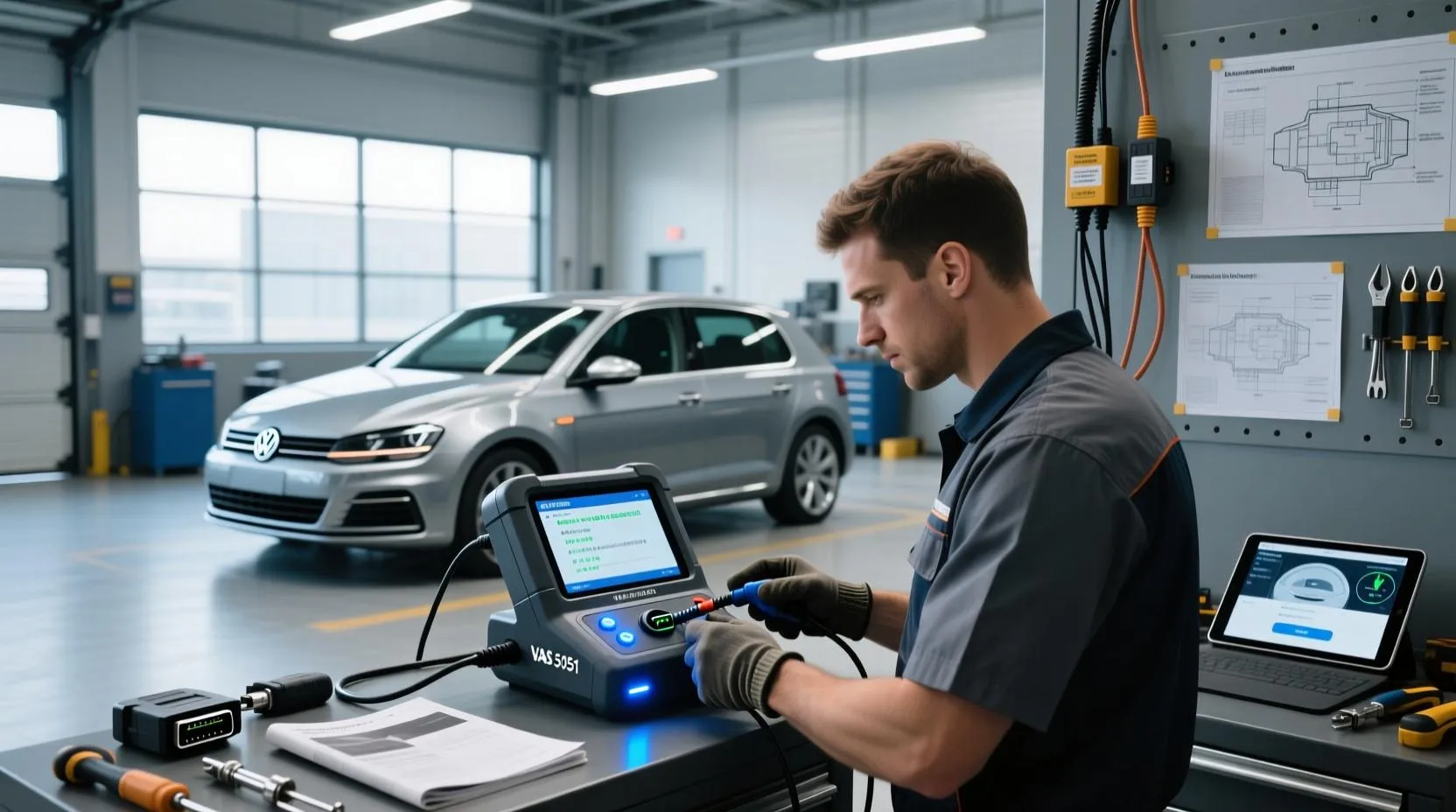 Volkswagen diagnostic scan for common engine problems